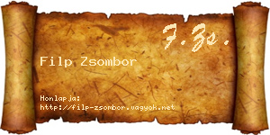 Filp Zsombor névjegykártya