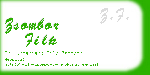 zsombor filp business card